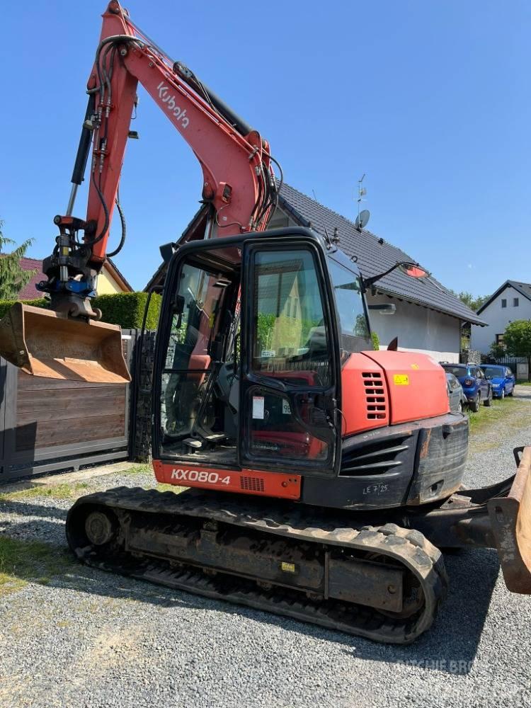 Kubota KX 080-4 Väikeekskavaatorid 7t-12t