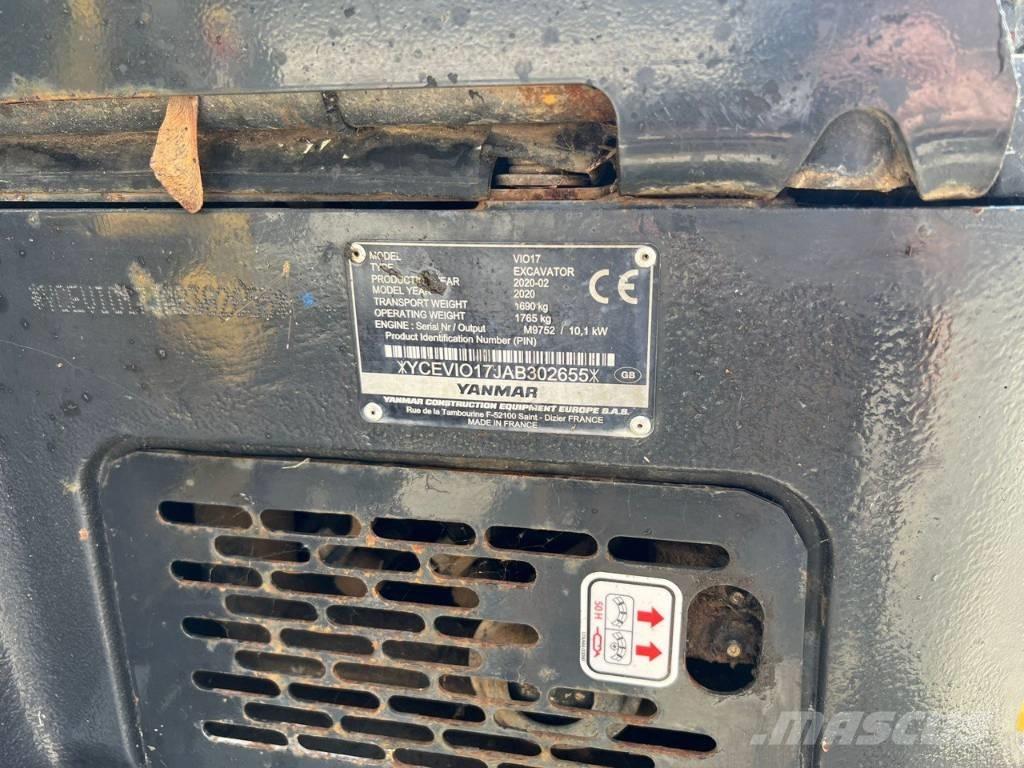 Yanmar Vio 17 Miniekskavaatorid < 7 t