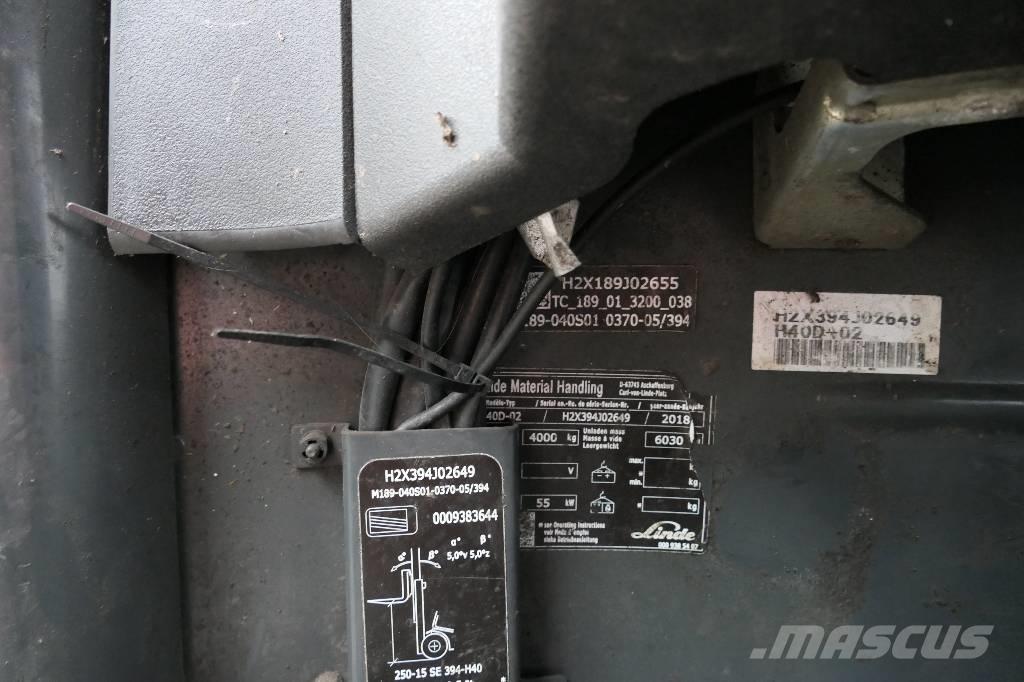 Linde H 40 D-02 Diiseltõstukid