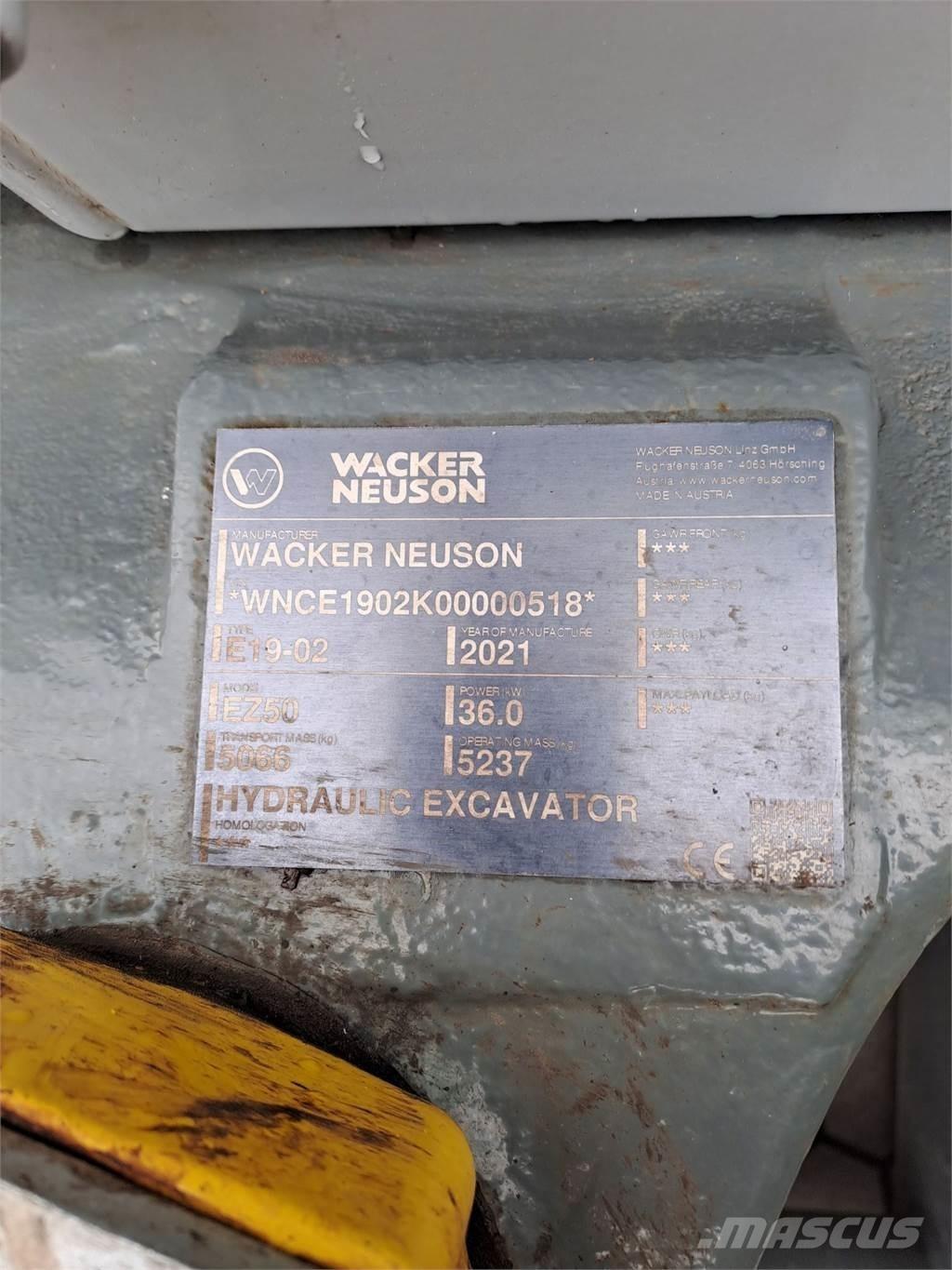 Wacker Neuson EZ50 Roomikekskavaatorid