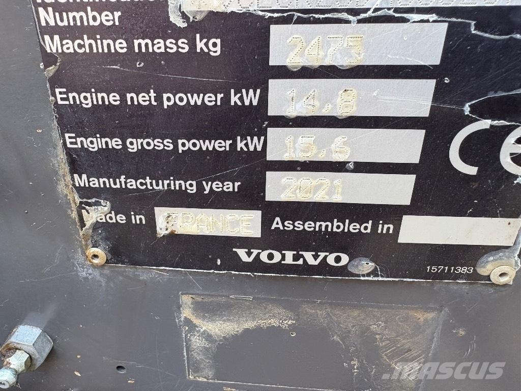 Volvo ECR 25 D Miniekskavaatorid < 7 t