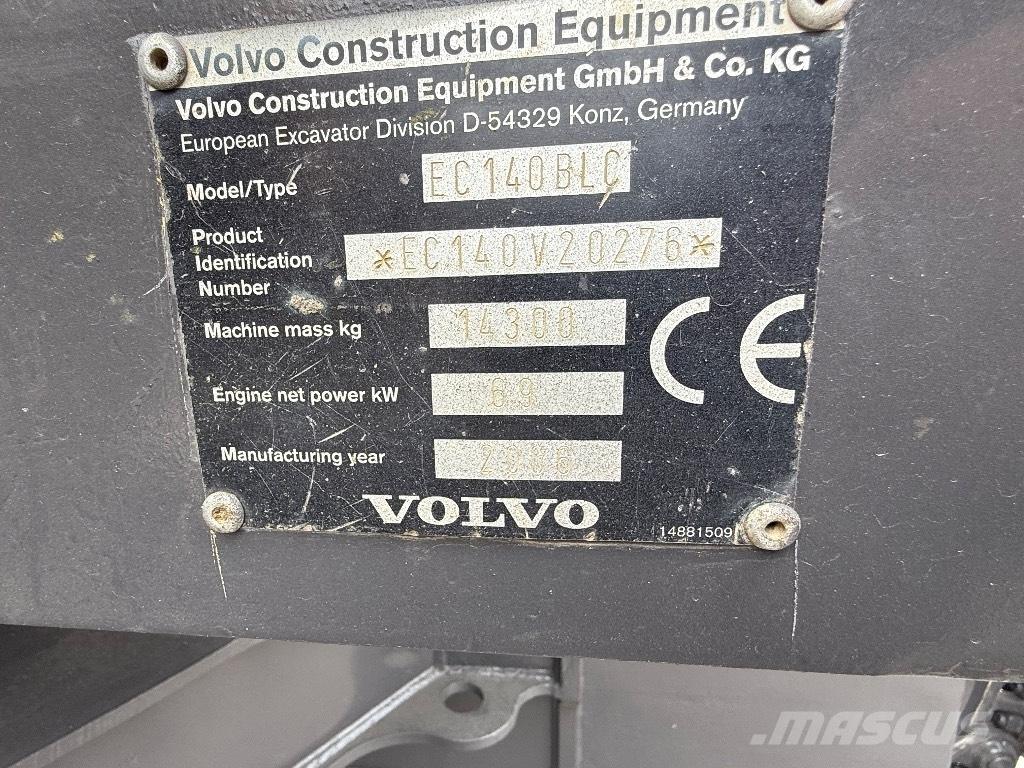 Volvo EC 140 B Roomikekskavaatorid