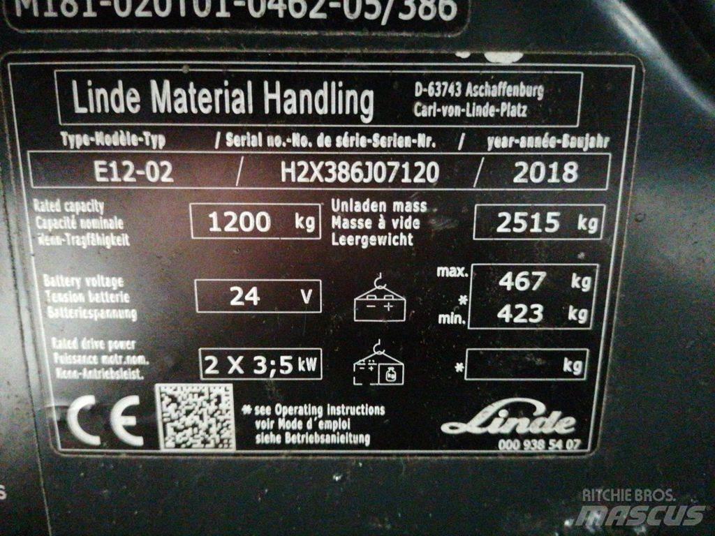 Linde E12-02 Elektritõstukid