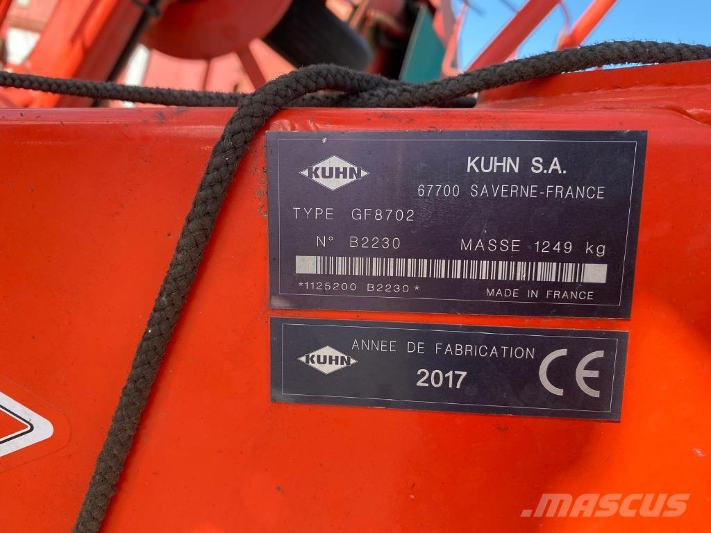 Kuhn GF8702 Vaalutid ja kaarutid
