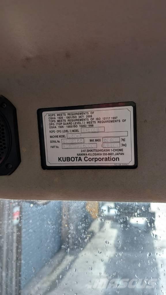 Kubota U 50-5 Lammutusekskavaatorid