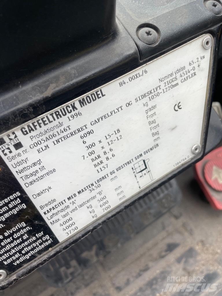 Hyster H 4.00 XL Gaasitõstukid