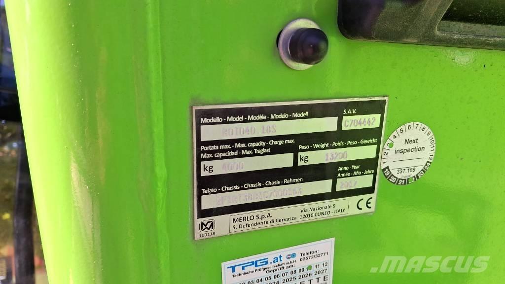 Merlo Roto 40.18 Teleskooplaadurid