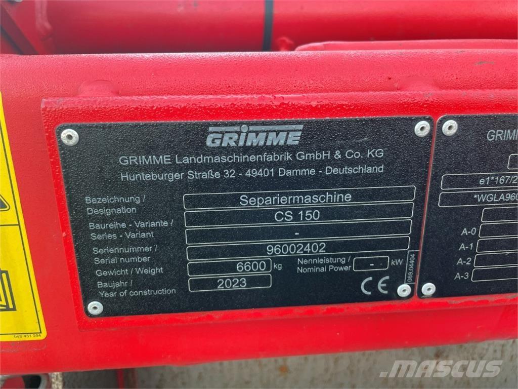 Grimme CS 150 Kartulitehnika - Muud