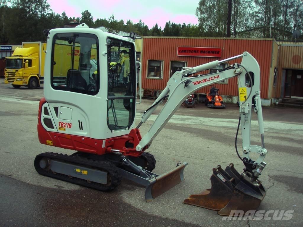 Takeuchi TB 216 Miniekskavaatorid < 7 t