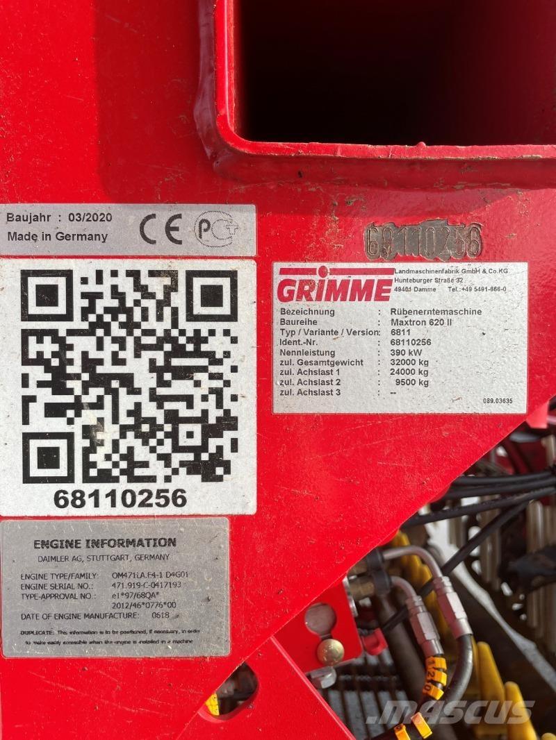 Grimme MAXTRON 620 Muud põllumajandusmasinad