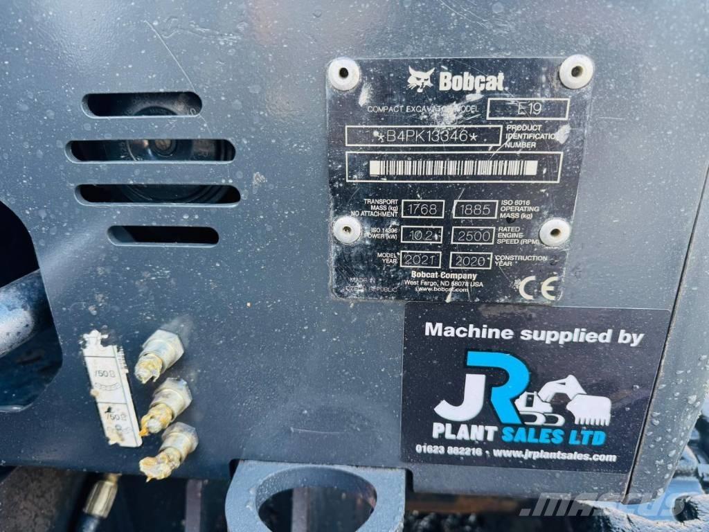 Bobcat E 19 Miniekskavaatorid < 7 t