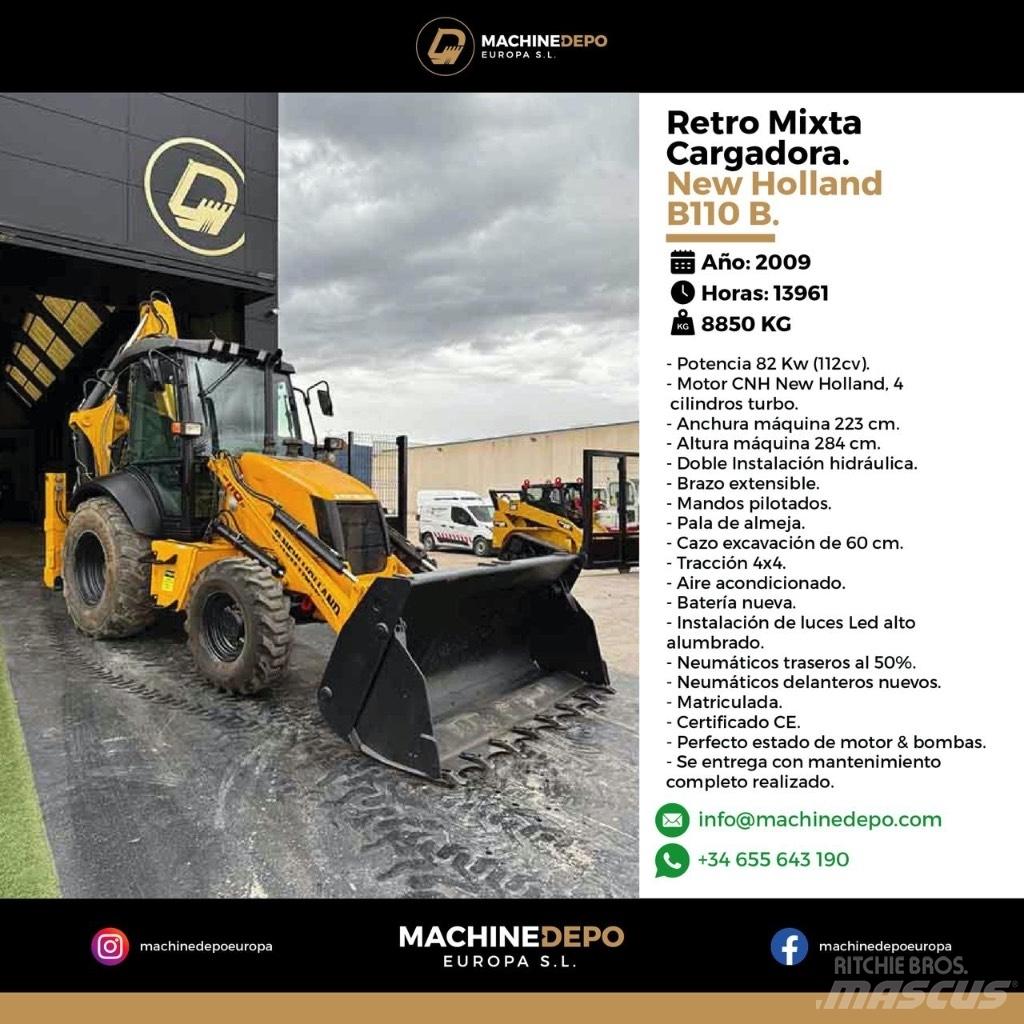 New Holland B 110 B Ekskavaatorlaadurid