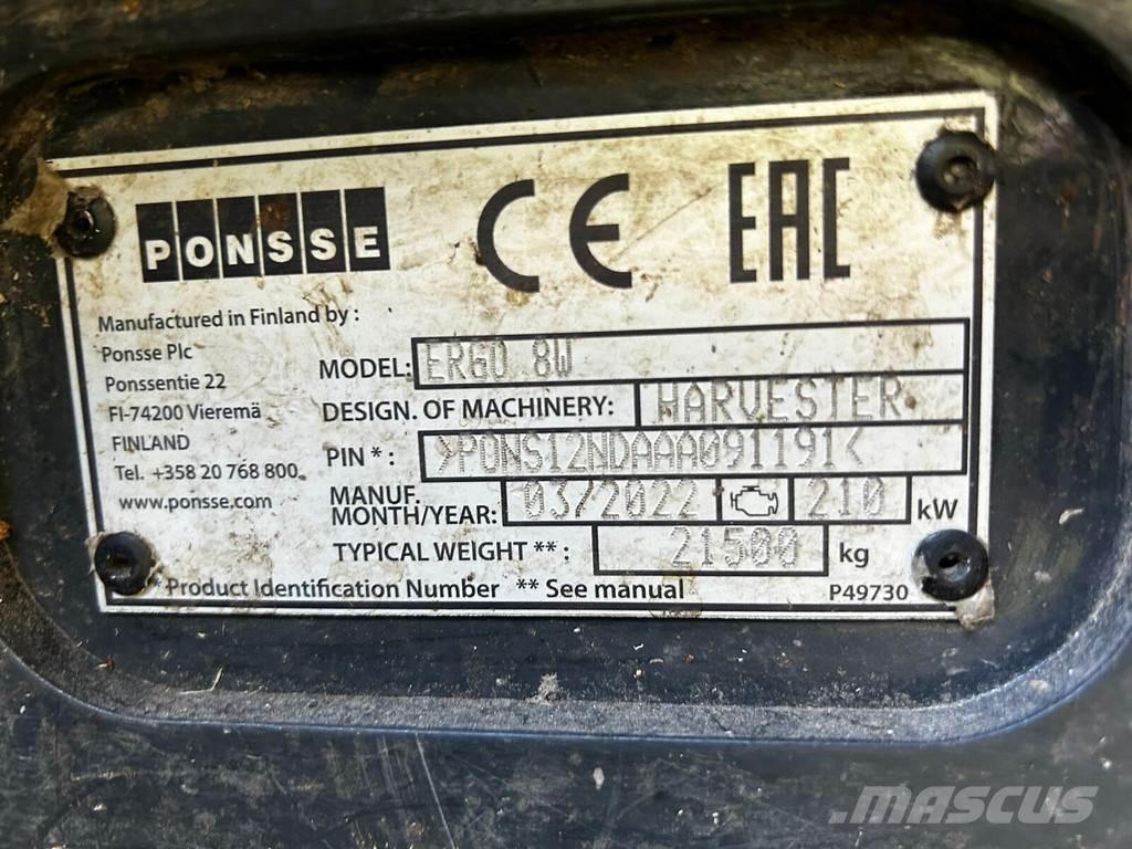 Ponsse Ergo 8W Harvesterid