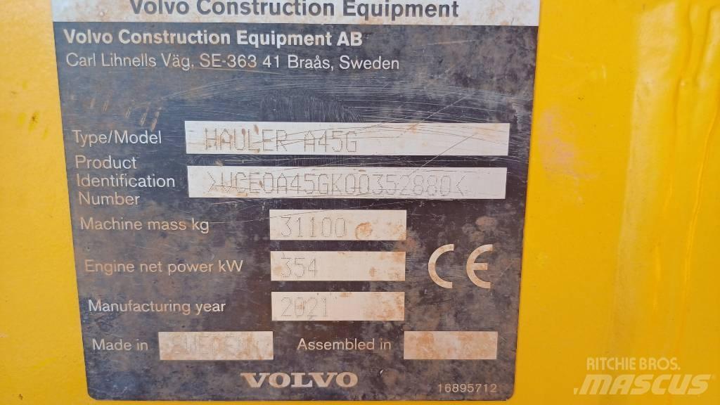 Volvo A 45 G Liigendraamiga pinnaseveokid