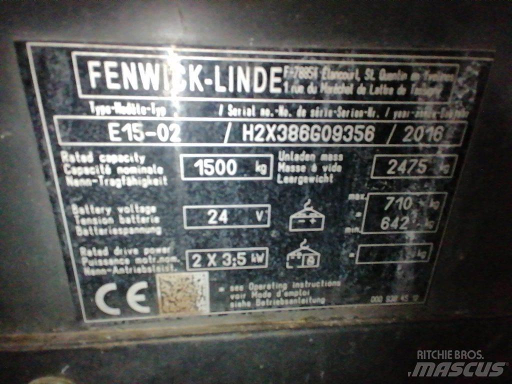 Linde E15-02 Elektritõstukid