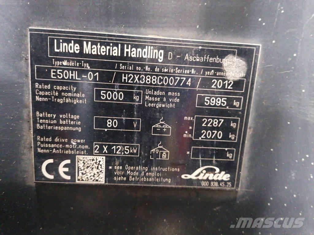 Linde E50HL-01 Elektritõstukid