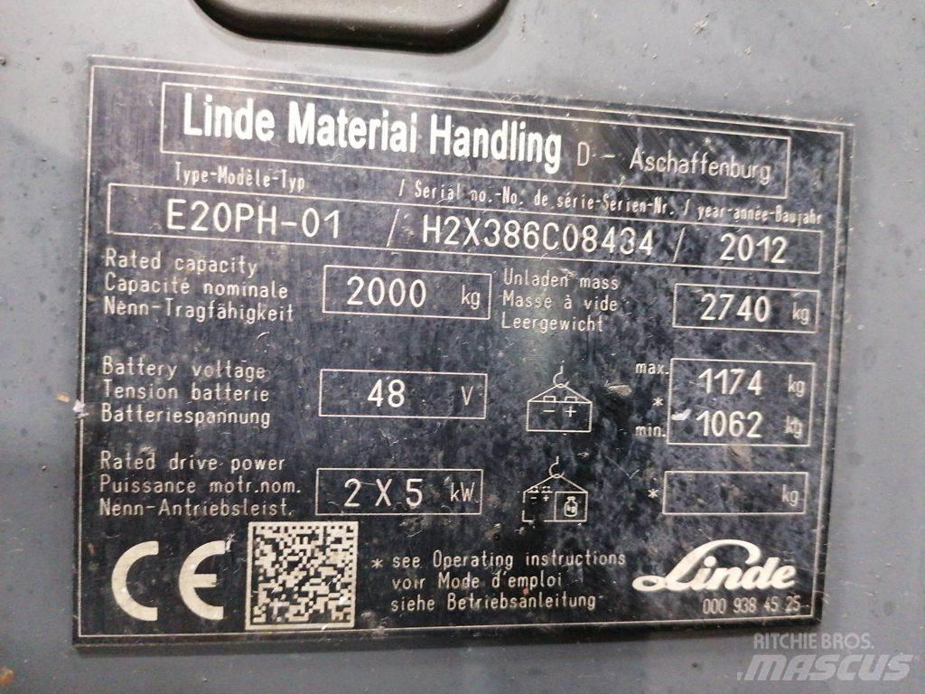 Linde E20PH-01 Elektritõstukid