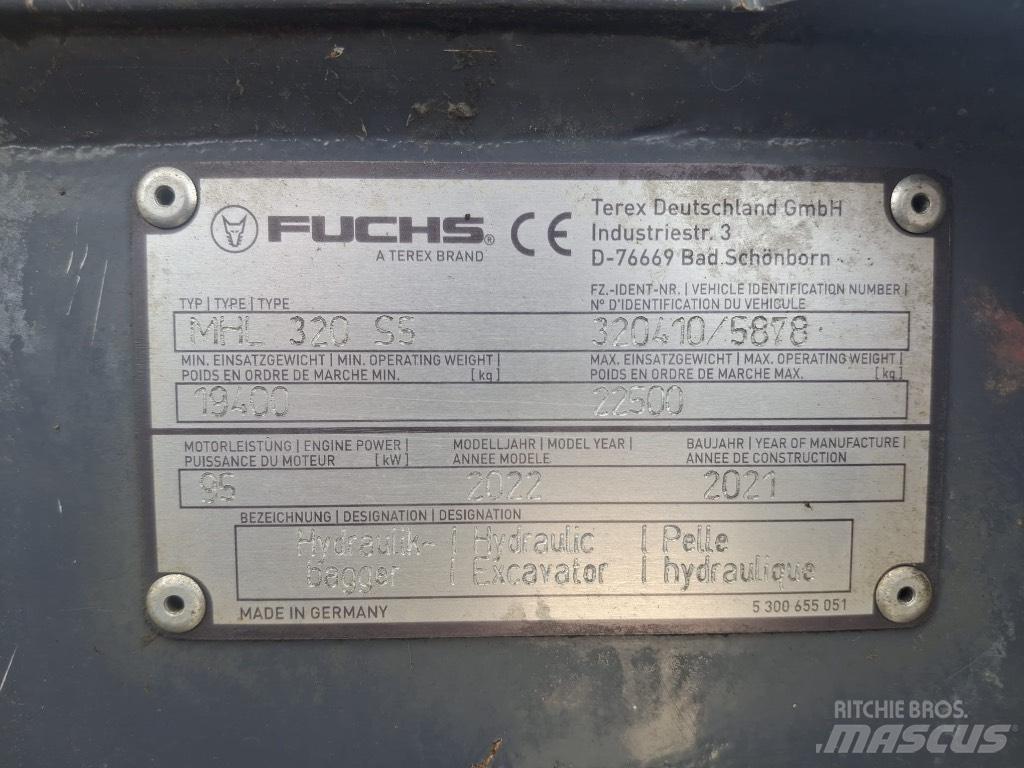 Terex Fuchs MHL320F Muud
