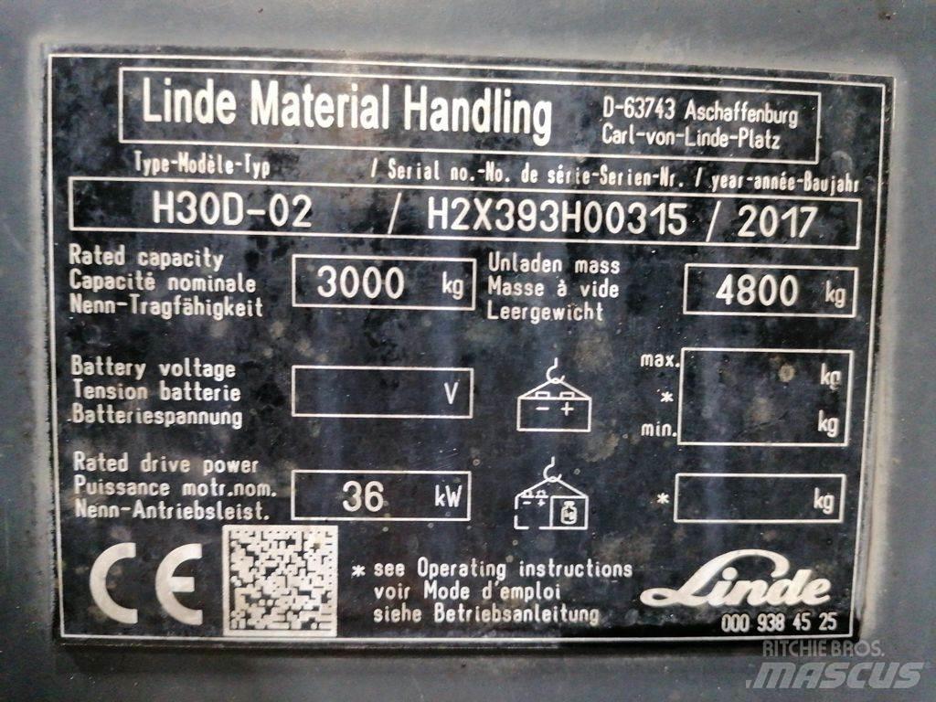 Linde H30D-02 Diiseltõstukid