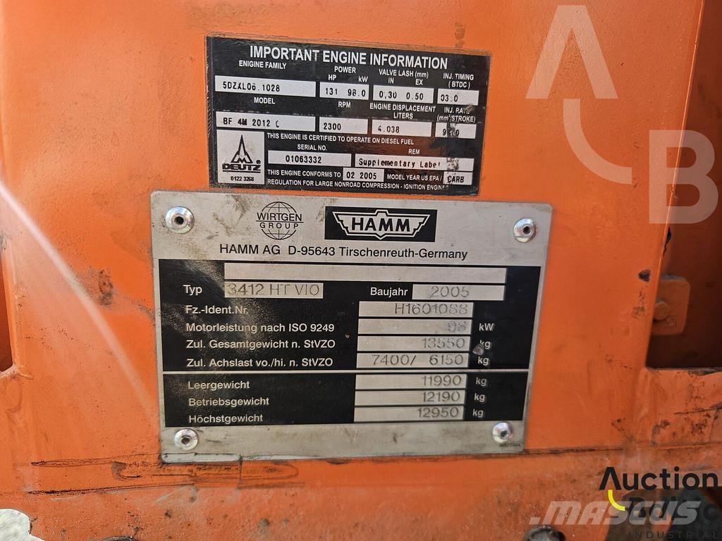 Hamm 3412 HT Vio Muud rullid