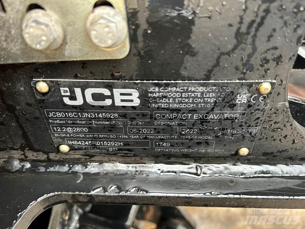 JCB 16C-1 Miniekskavaatorid < 7 t