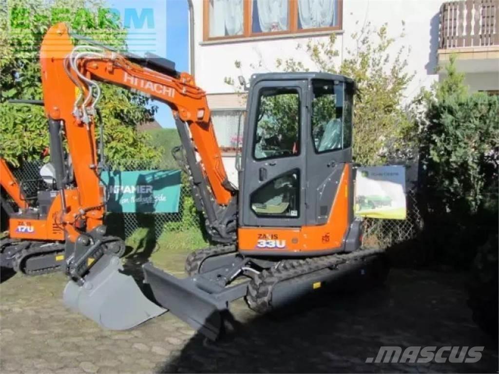 Hitachi zx 33 u-6 Ratasekskavaatorid