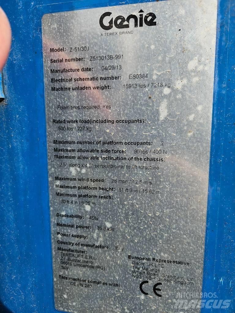 Genie Z 51/30 J RT Iseliikuvad poomtõstukid