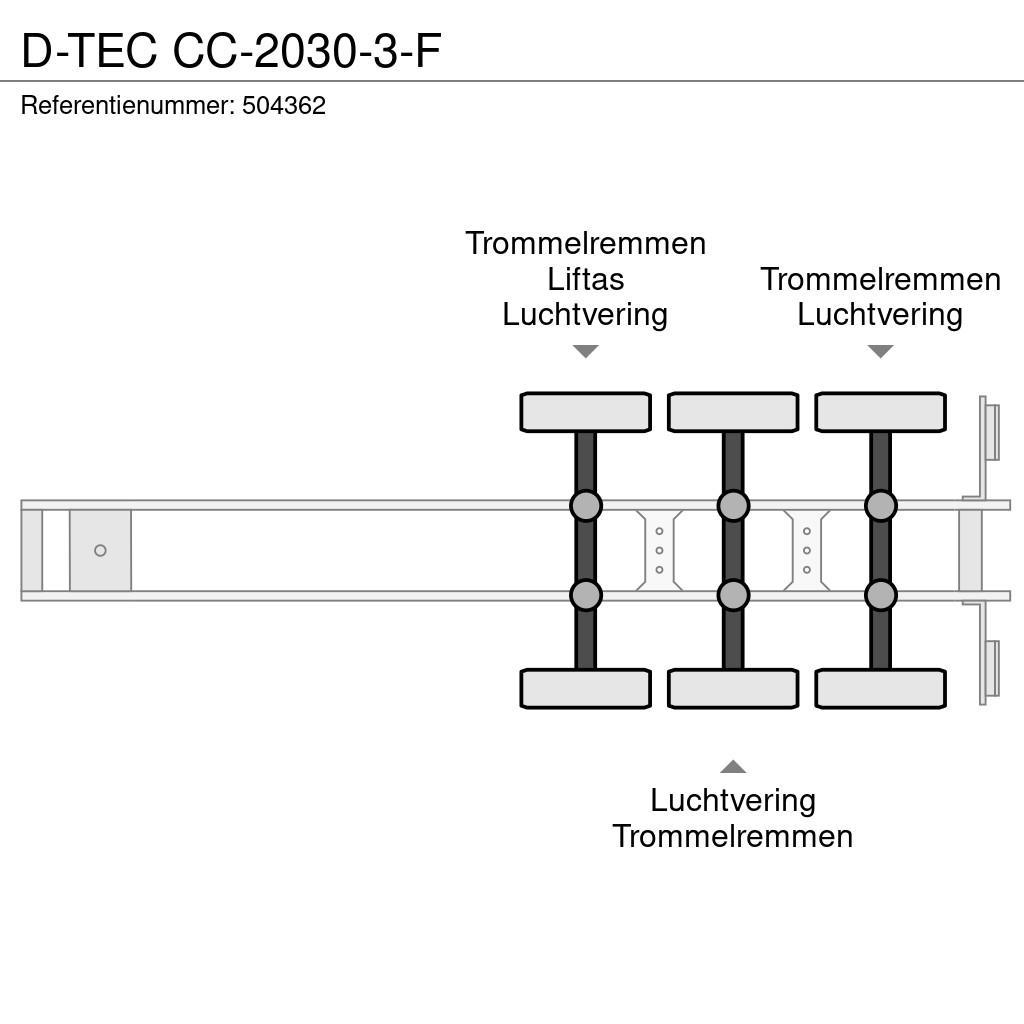 D-tec CC-2030-3-F Konteinerveo poolhaagised