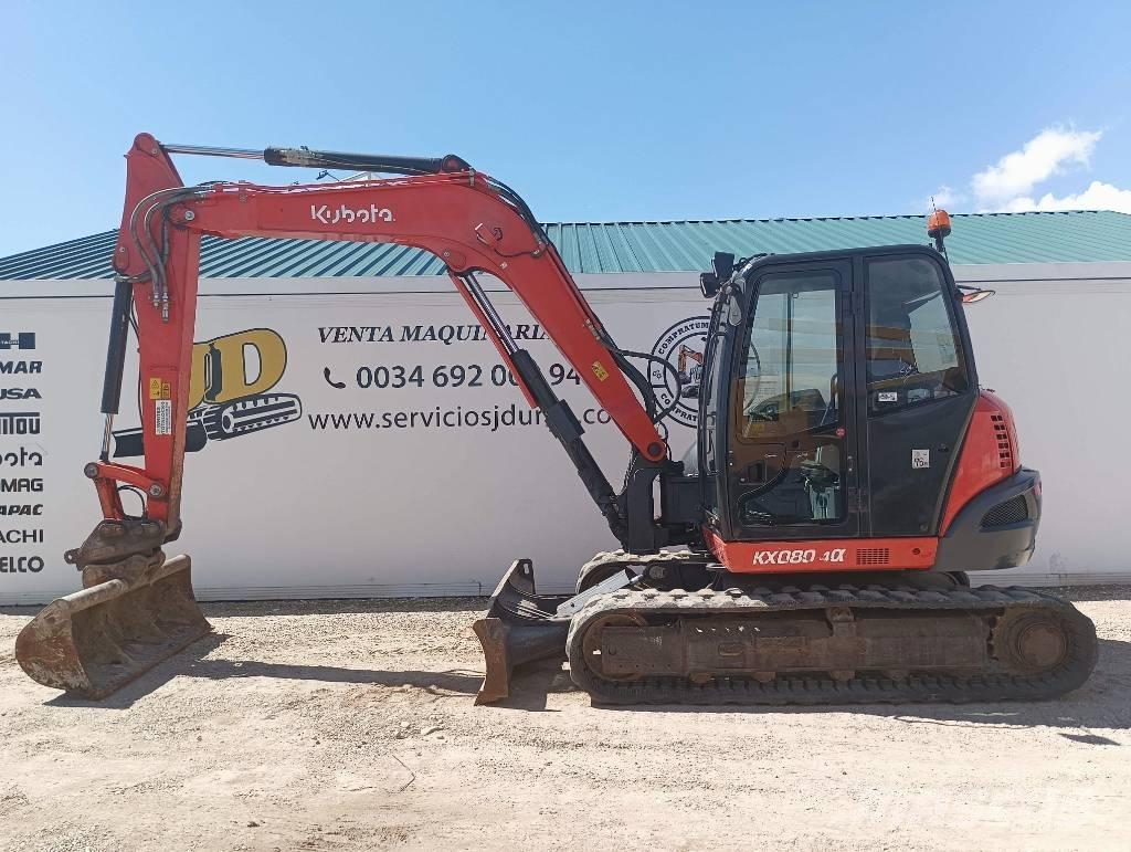 Kubota KX 080-4 Väikeekskavaatorid 7t-12t