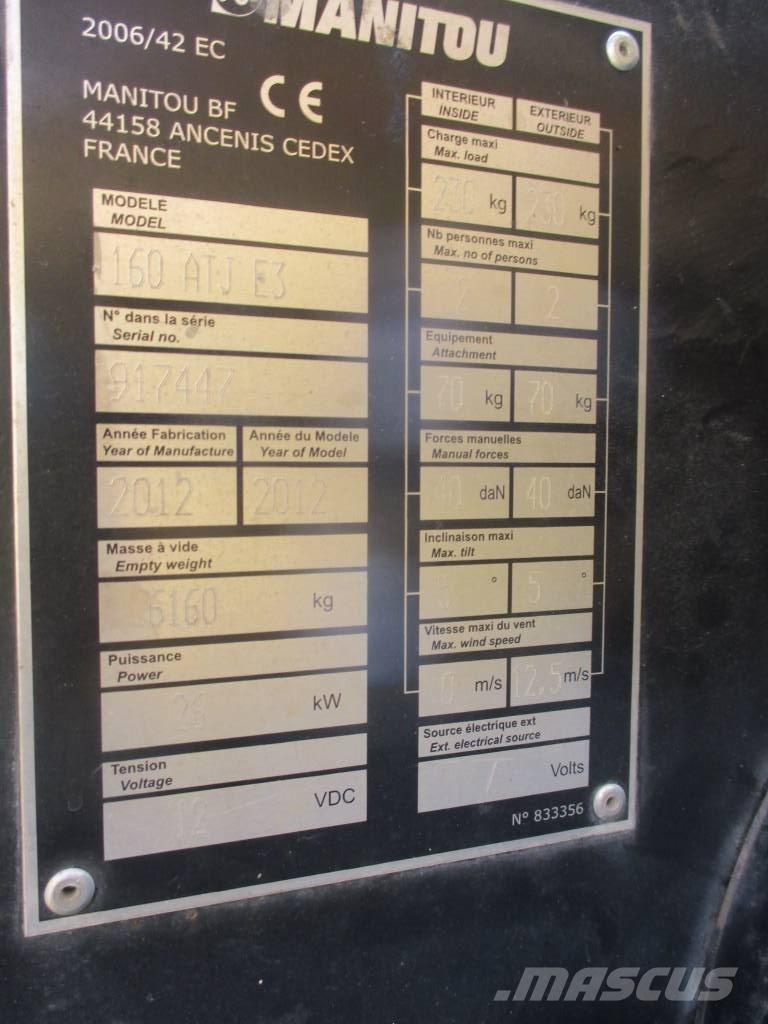 Manitou 160 ATJ Iseliikuvad poomtõstukid