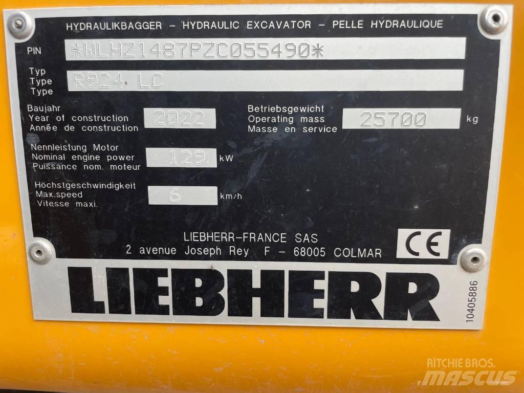 Liebherr R924 G8 Roomikekskavaatorid