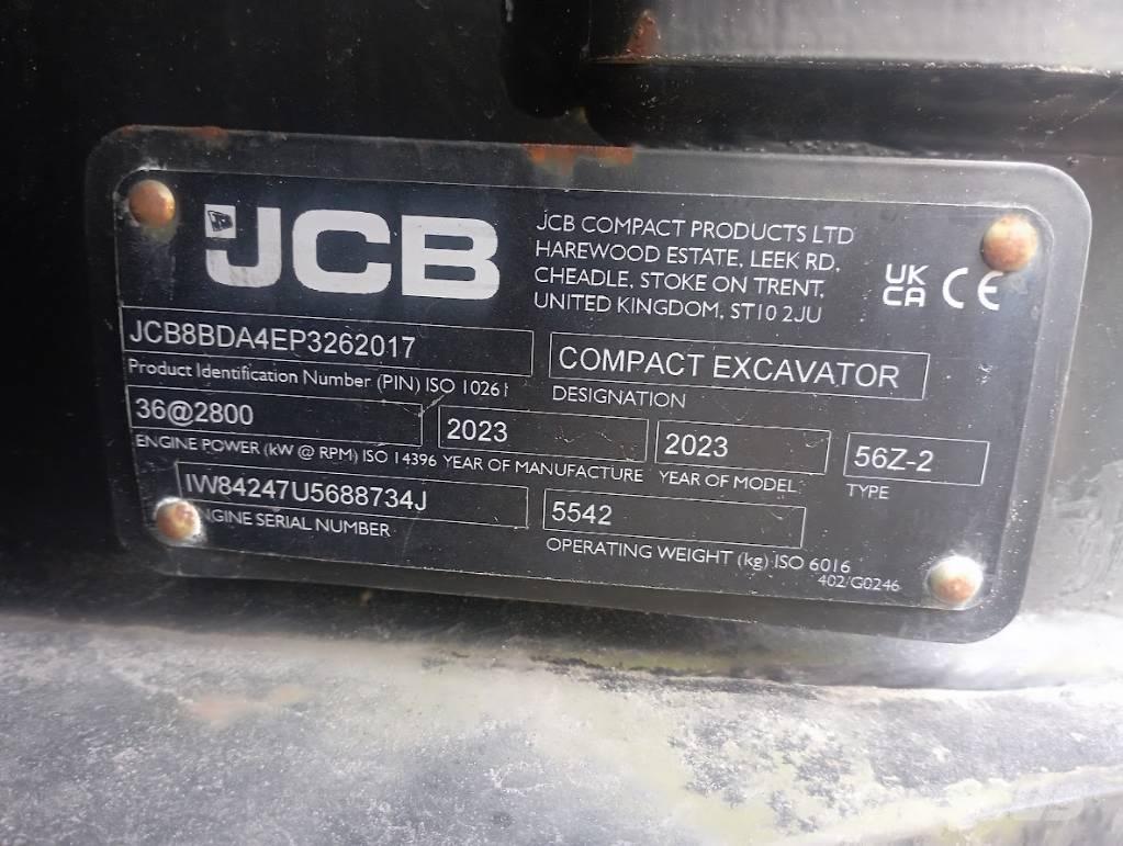 JCB JCB 56Z-2 Miniekskavaatorid < 7 t