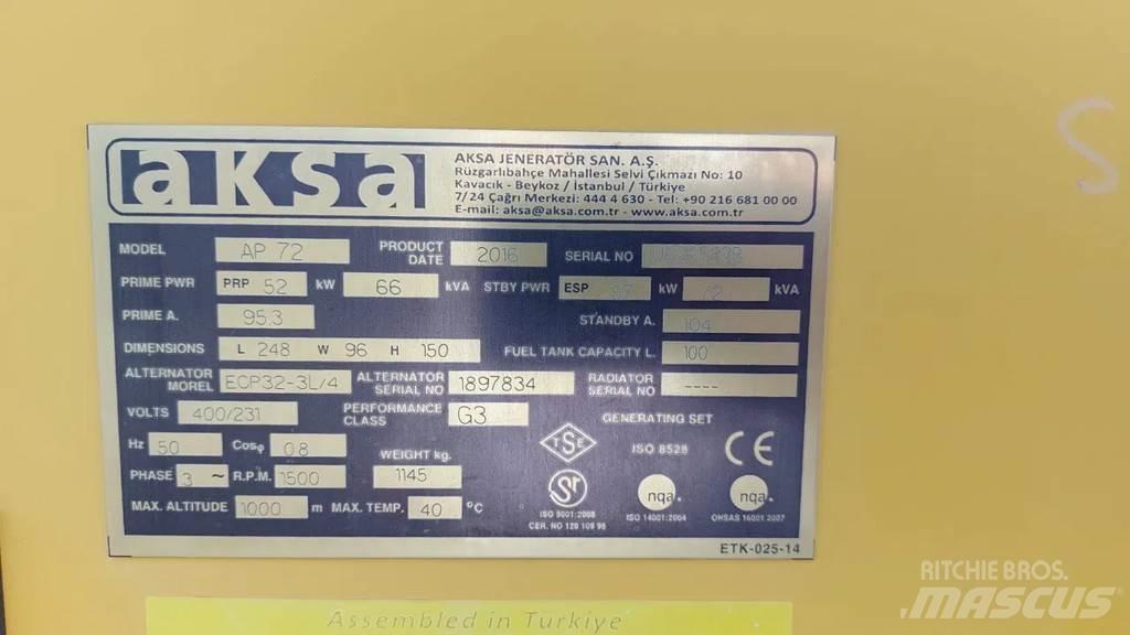 Perkins Aksa AP72 Muud generaatorid