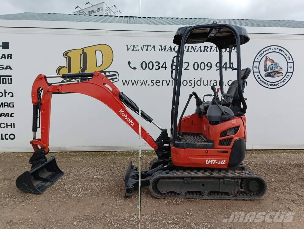 Kubota U 17-3A Miniekskavaatorid < 7 t