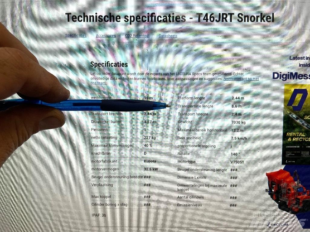 Snorkel T 46 J RT Iseliikuvad poomtõstukid