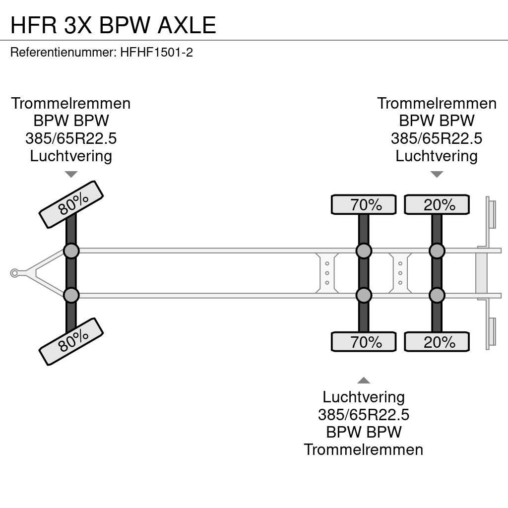 HFR 3X BPW AXLE Madelhaagised