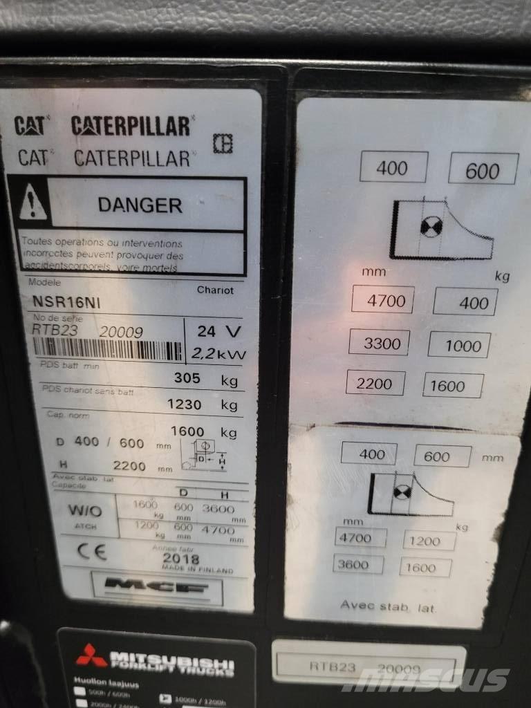 CAT NSR 16NI Platvormiga virnastajad