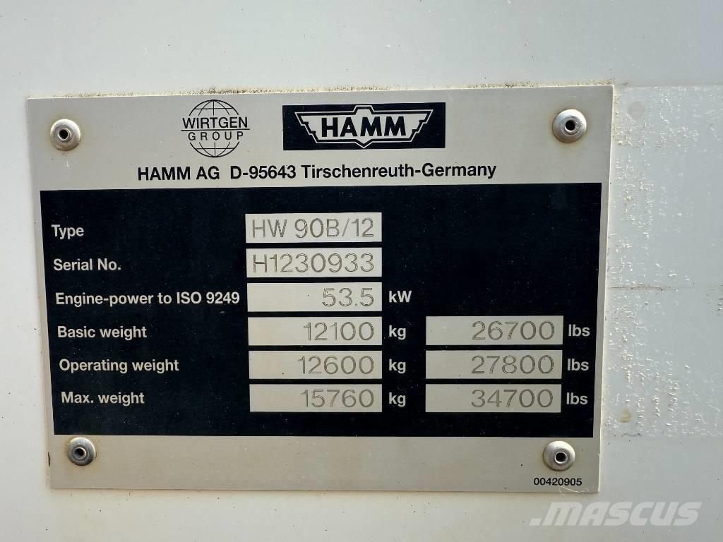 Hamm HW 90-12 Tandemrullid