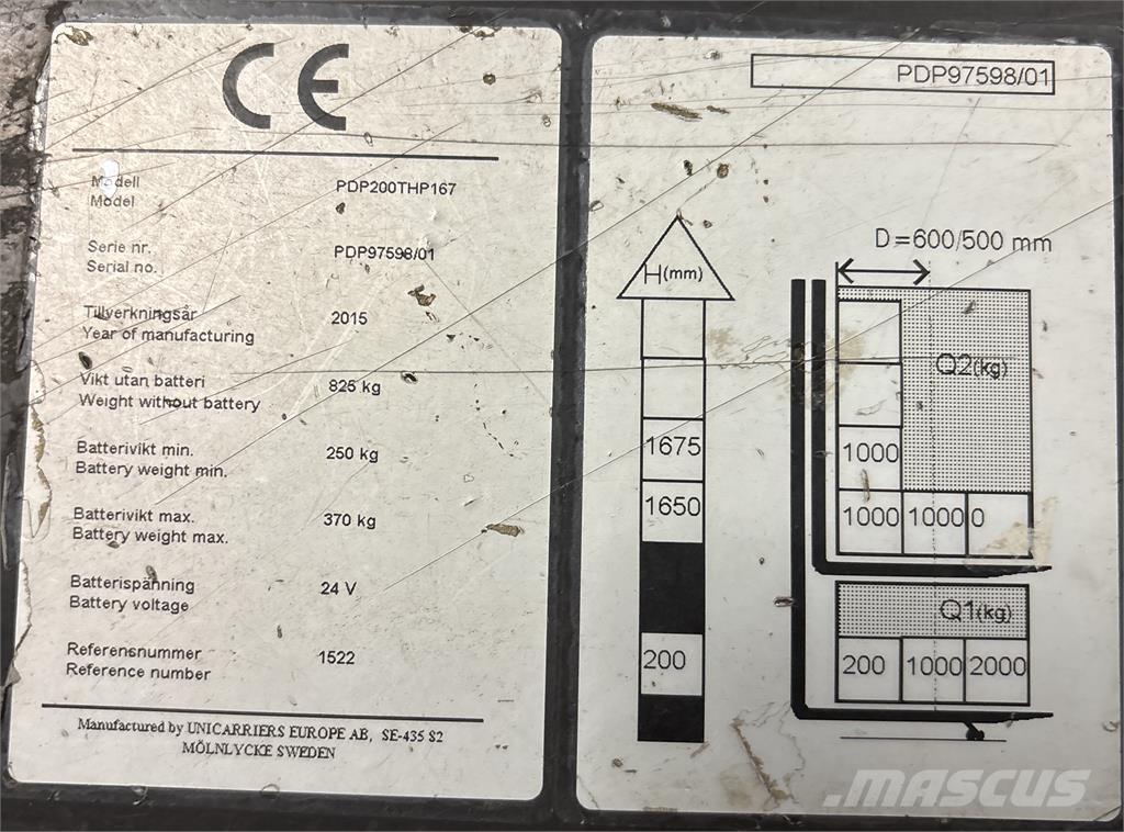 Atlet PDP200 Platvormiga virnastajad