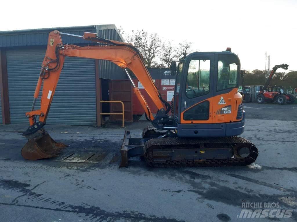 Doosan DX 63-3 Roomikekskavaatorid