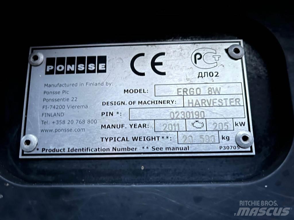 Ponsse Ergo 8W Harvesterid