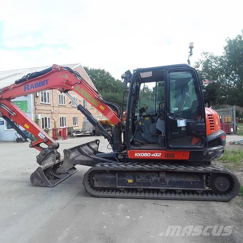 Kubota KX080-4a2 Väikeekskavaatorid 7t-12t