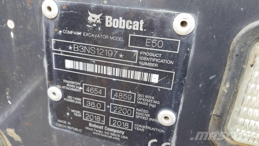 Bobcat E-50 BB-E50 Roomikekskavaatorid