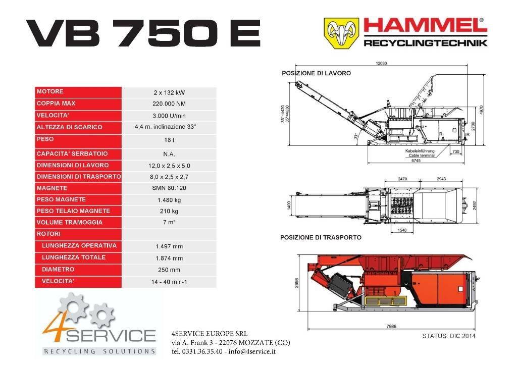 Hammel VB 750 E Prügipurustajad