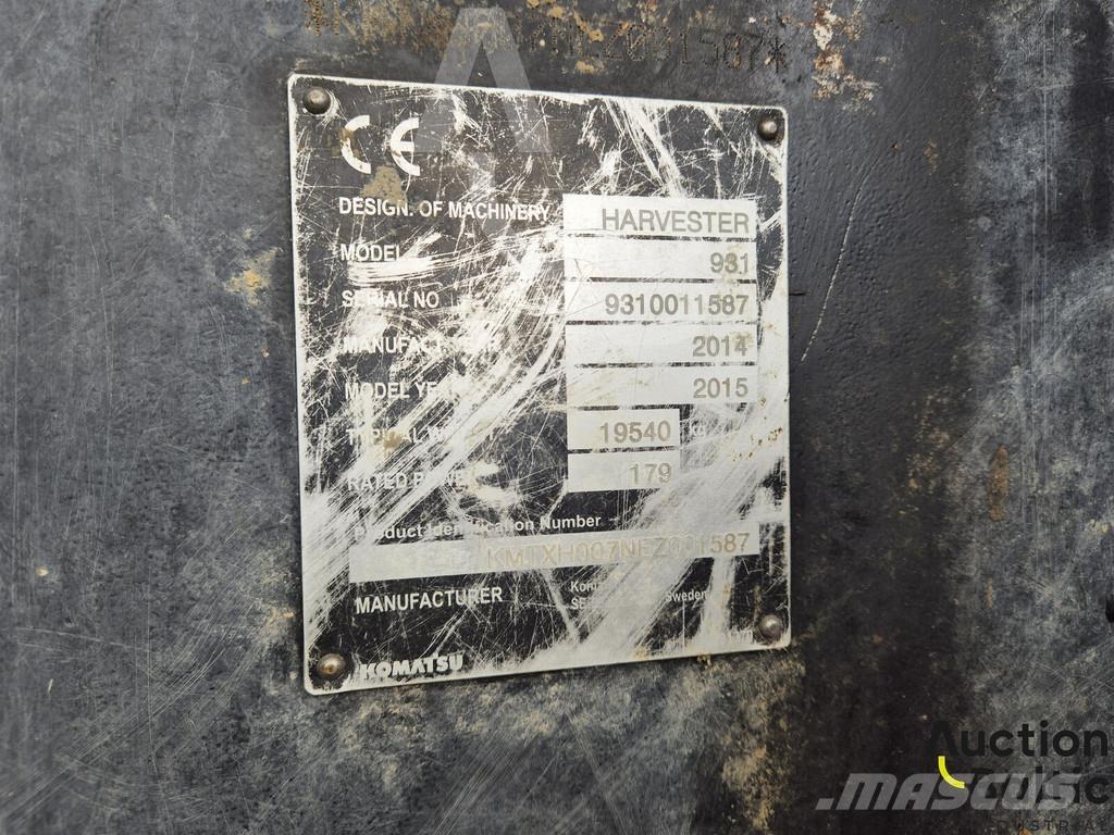 Komatsu 931.1 Harvesterid