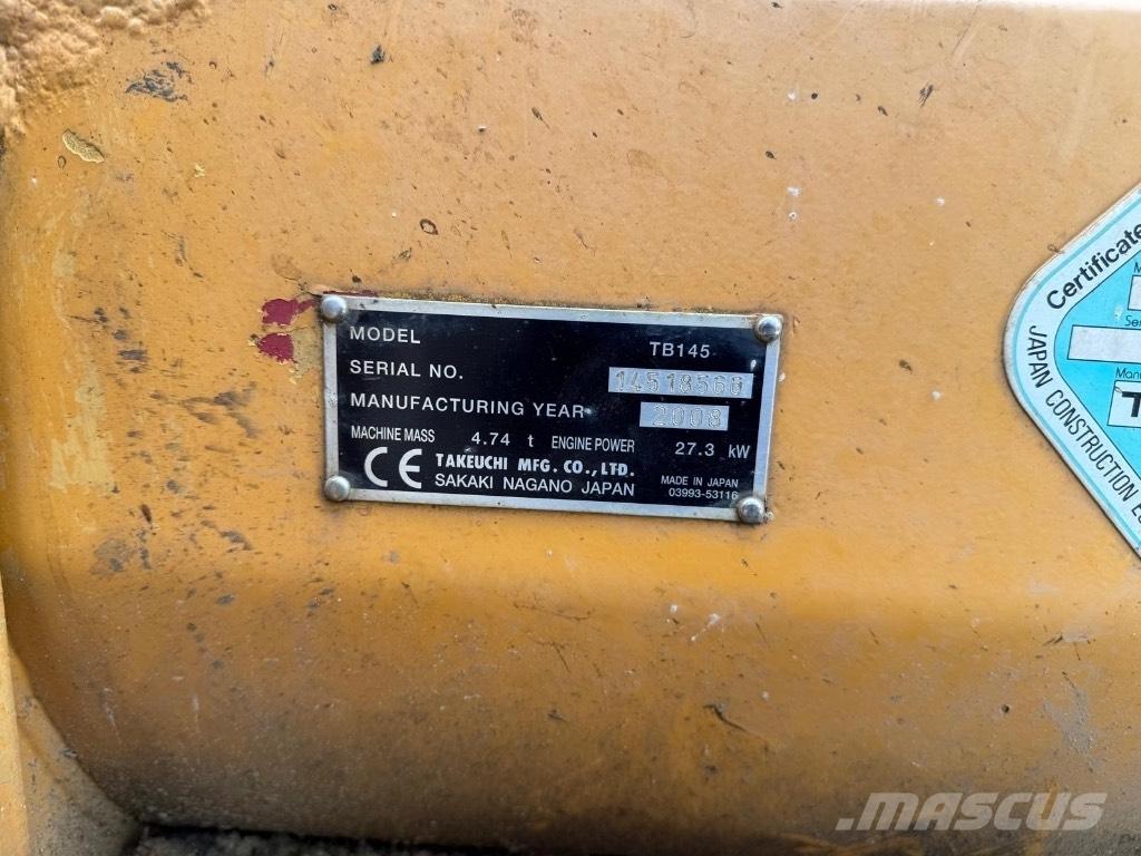Takeuchi TB 145 Miniekskavaatorid < 7 t