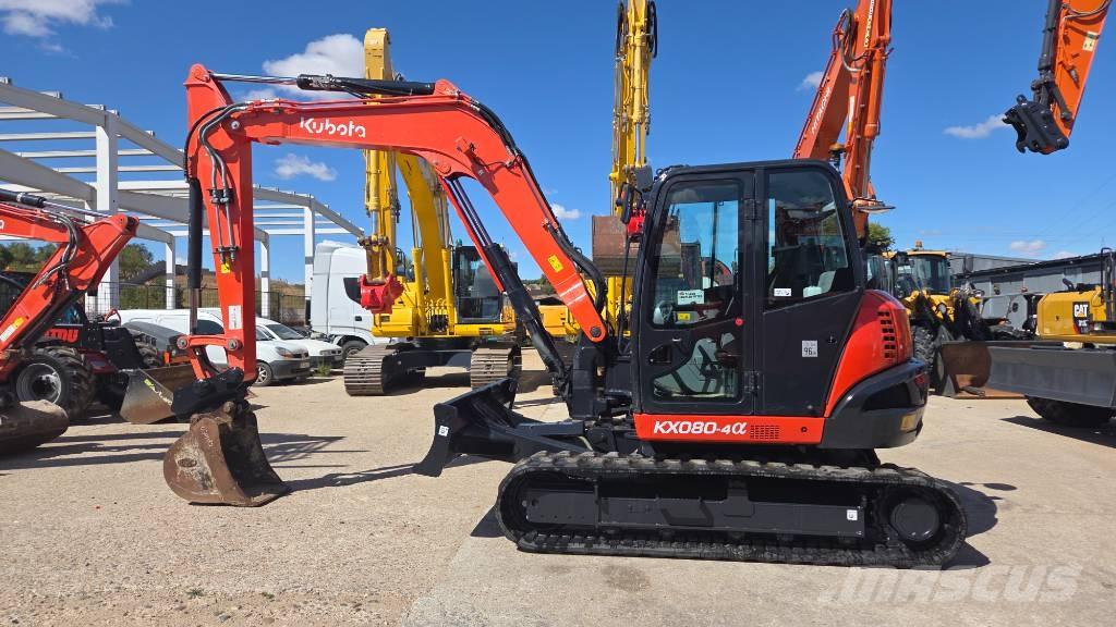 Kubota KX 080-4 Väikeekskavaatorid 7t-12t