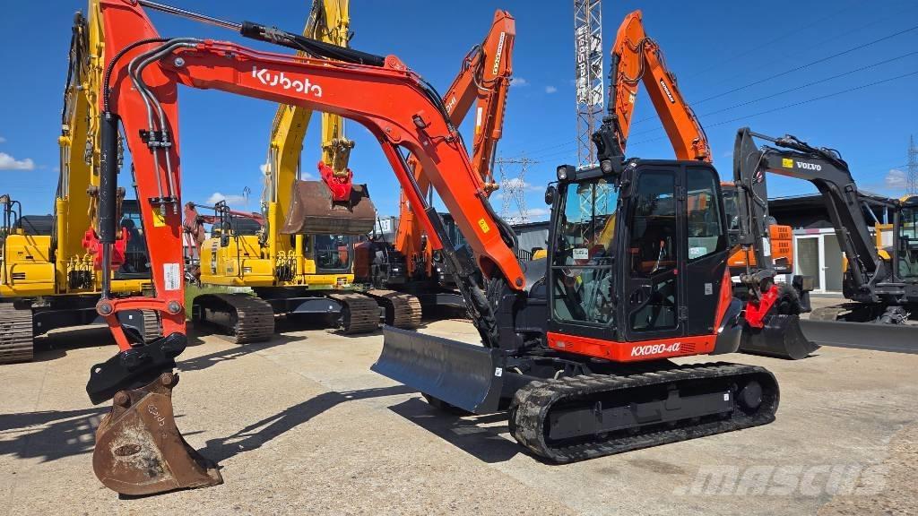 Kubota KX 080-4 Väikeekskavaatorid 7t-12t