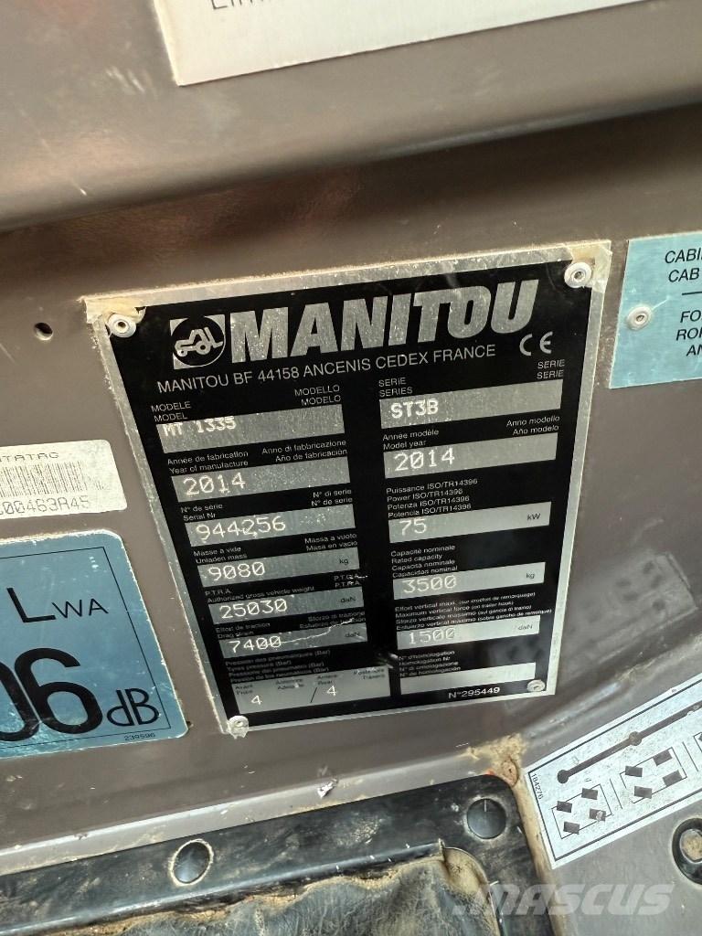 Manitou MT 1335 ST3B Teleskooplaadurid