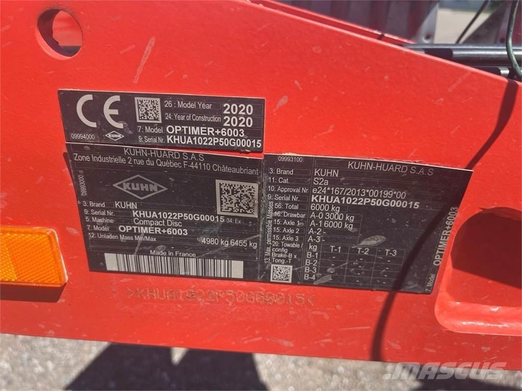 Kuhn Optimer + 6003 Muud põllumajandusmasinad